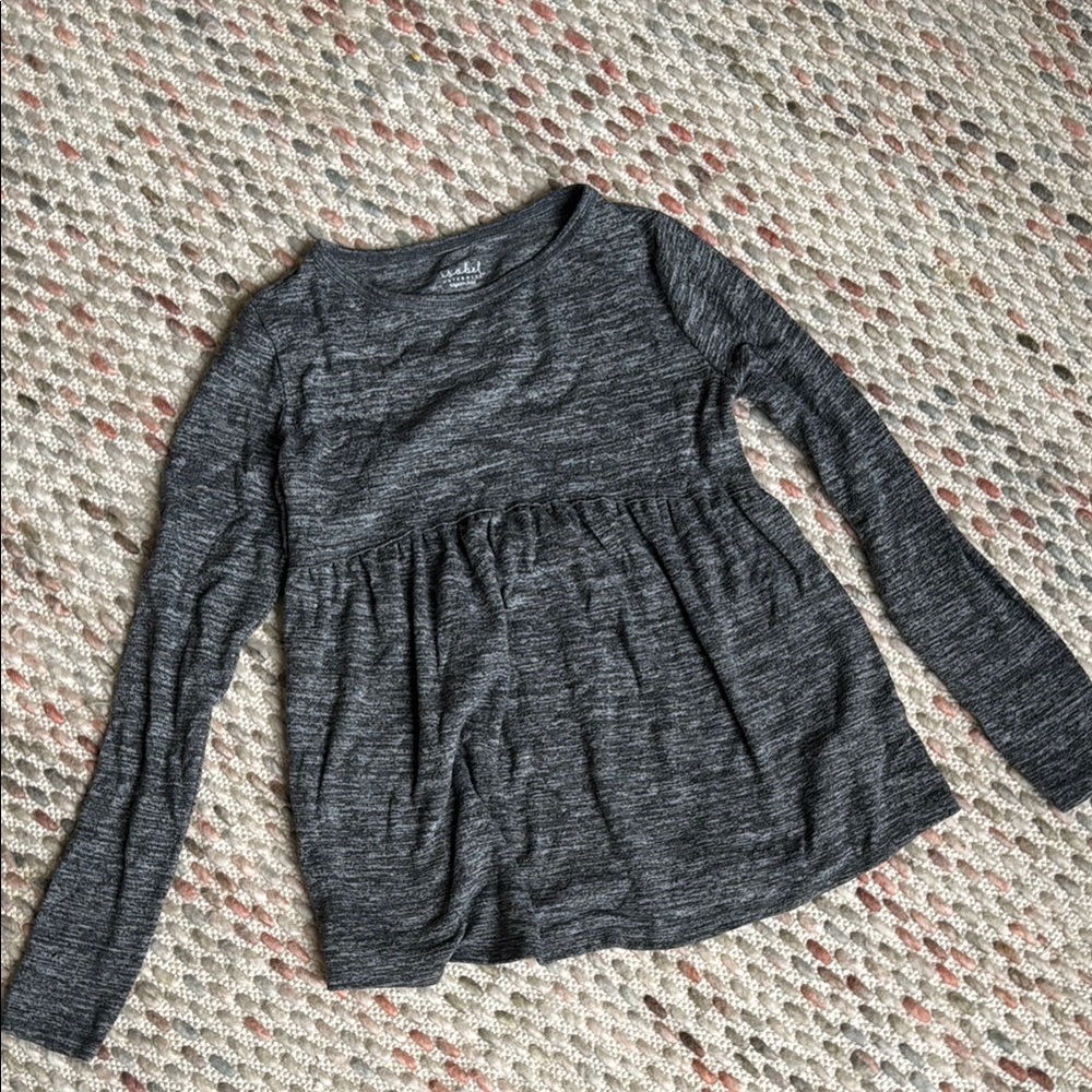 Isabel maternity top - gray XS brushed material